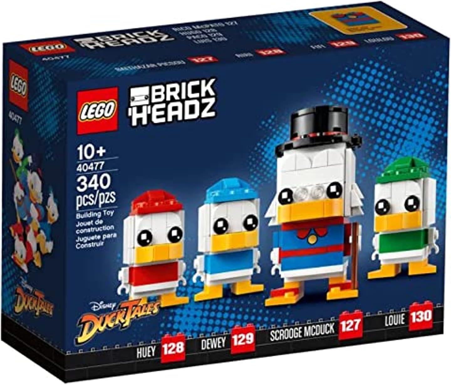 LEGO Brickheadz Disney Ducktales 40477 Scrooge McDuck, Louie, Huey & Dewey