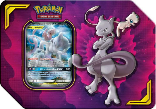 Pokemon TCG Power Partnership Tin Mewtwo & Mew GX