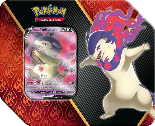 Pokemon TCG Divergent Powers Tin Hisuian Typhlosion V