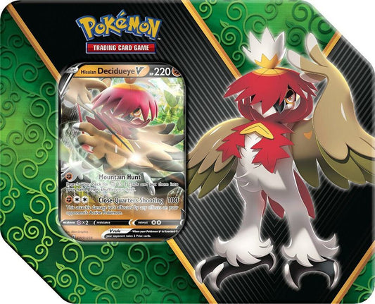Pokemon TCG Divergent Powers Tin Hisuian Decidueye V