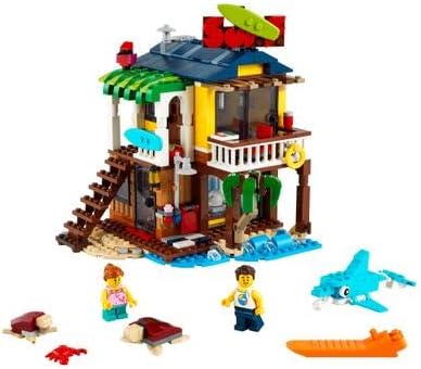 LEGO Creator 3 in 1 Surfer Beach House with 2 Minifigures and Dolphin Figure