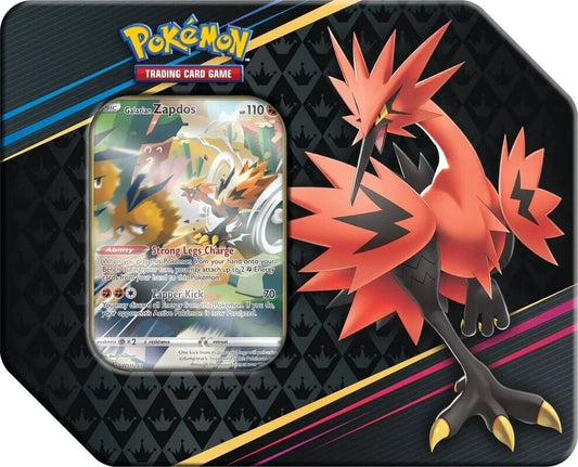 Pokemon TCG Crown Zenith Tin Galarian Zapdos