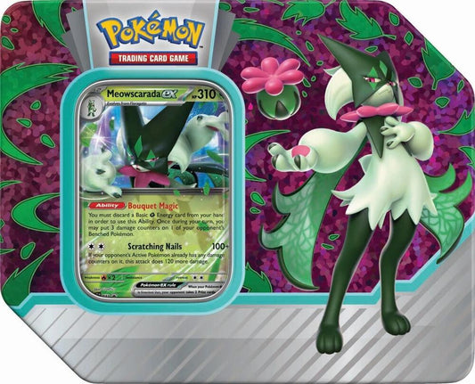 Pokemon TCG Paldea Partners Tin Meowscarada ex