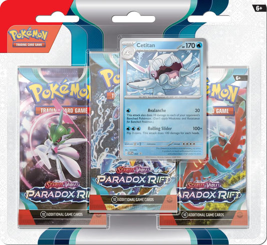 Pokemon TCG Paradox Rift 3 Pack Blister Cetitan