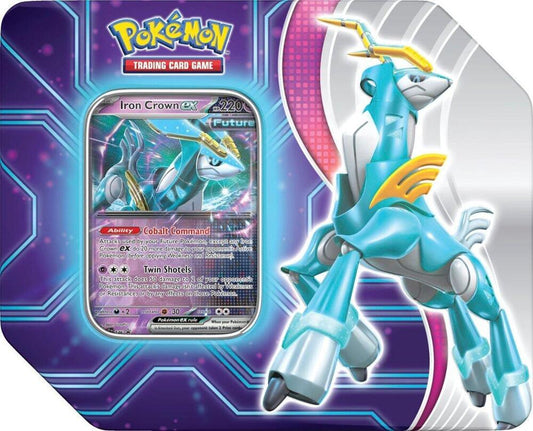 Pokemon TCG Paradox Destinies Tin Iron Crown ex