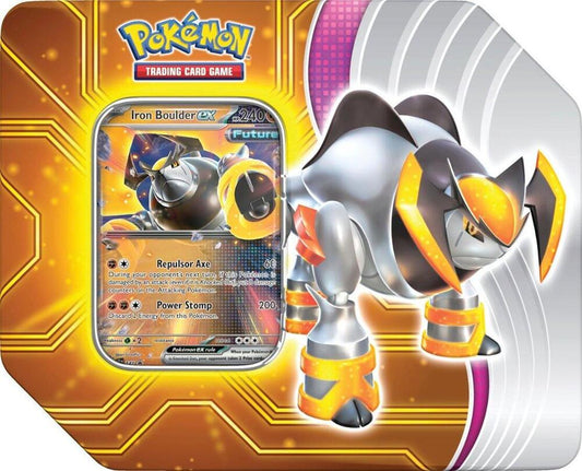 Pokemon TCG Paradox Destinies Tin Iron Boulder ex
