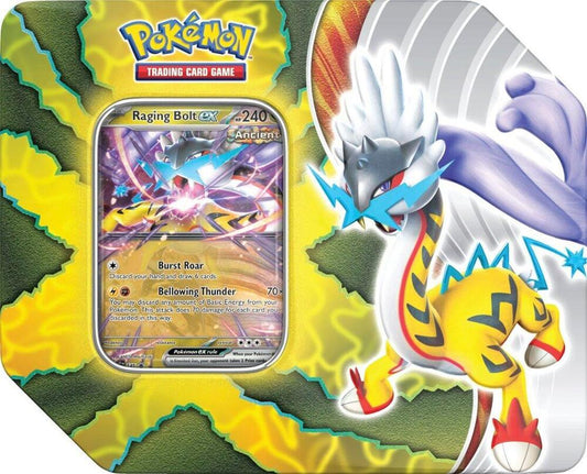 Pokemon TCG Paradox Destinies Tin Raging Bolt ex