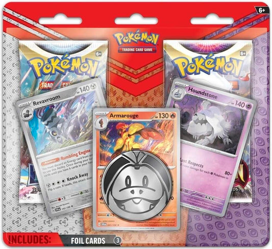 Pokemon TCG Enhanced 2-Pack Blister Pack Armarouge, Revavroom & Houndstone