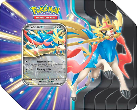 Pokemon TCG Slashing Legends Tin Zacian ex