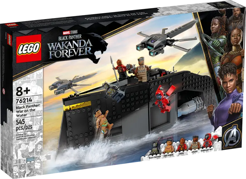 LEGO Marvel Black Panther: War on The Water, 76214 Wakanda Forever Buildable Boat Toy