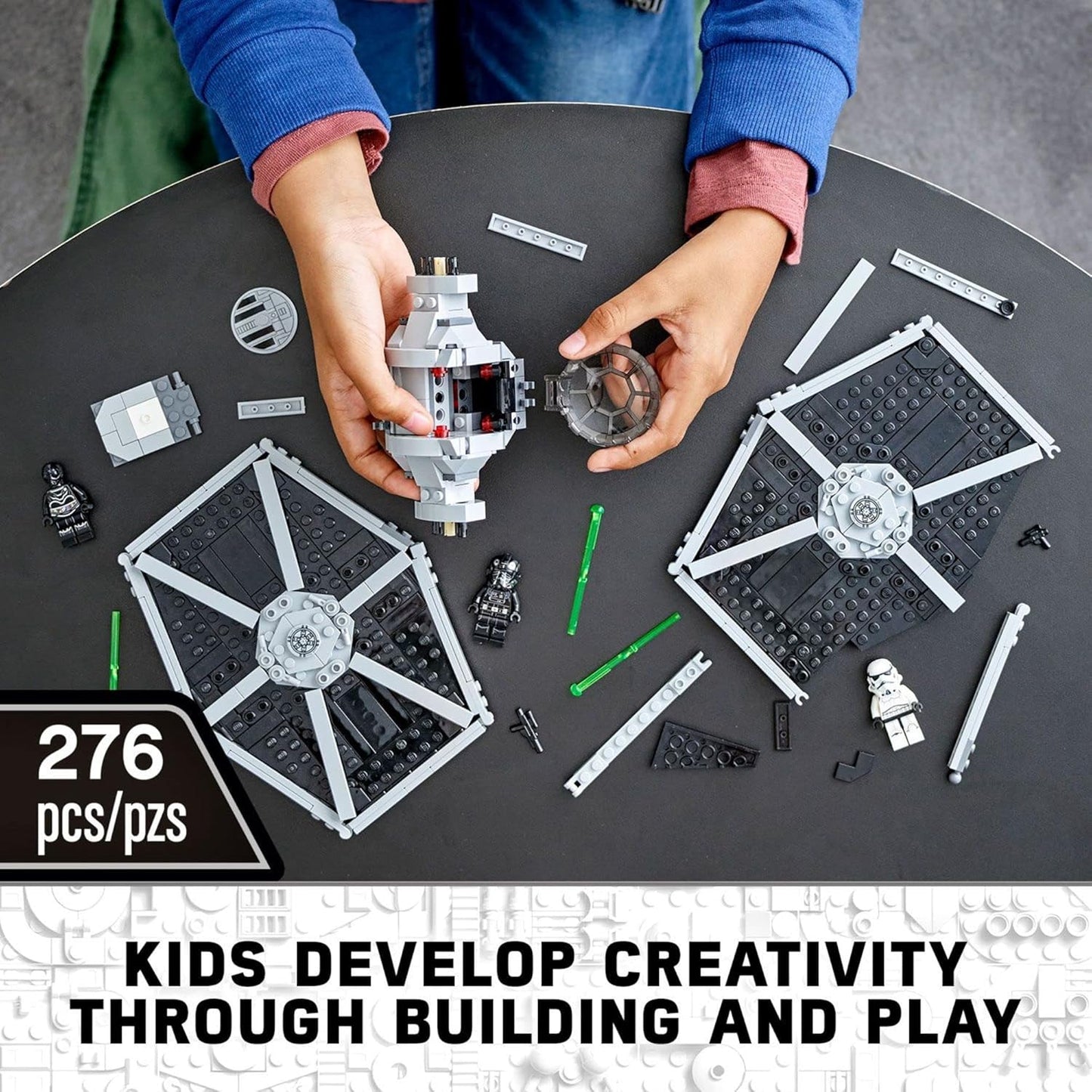 LEGO Star Wars Imperial TIE Fighter 75300 Building Toy with Stormtrooper and Pilot Minifigures