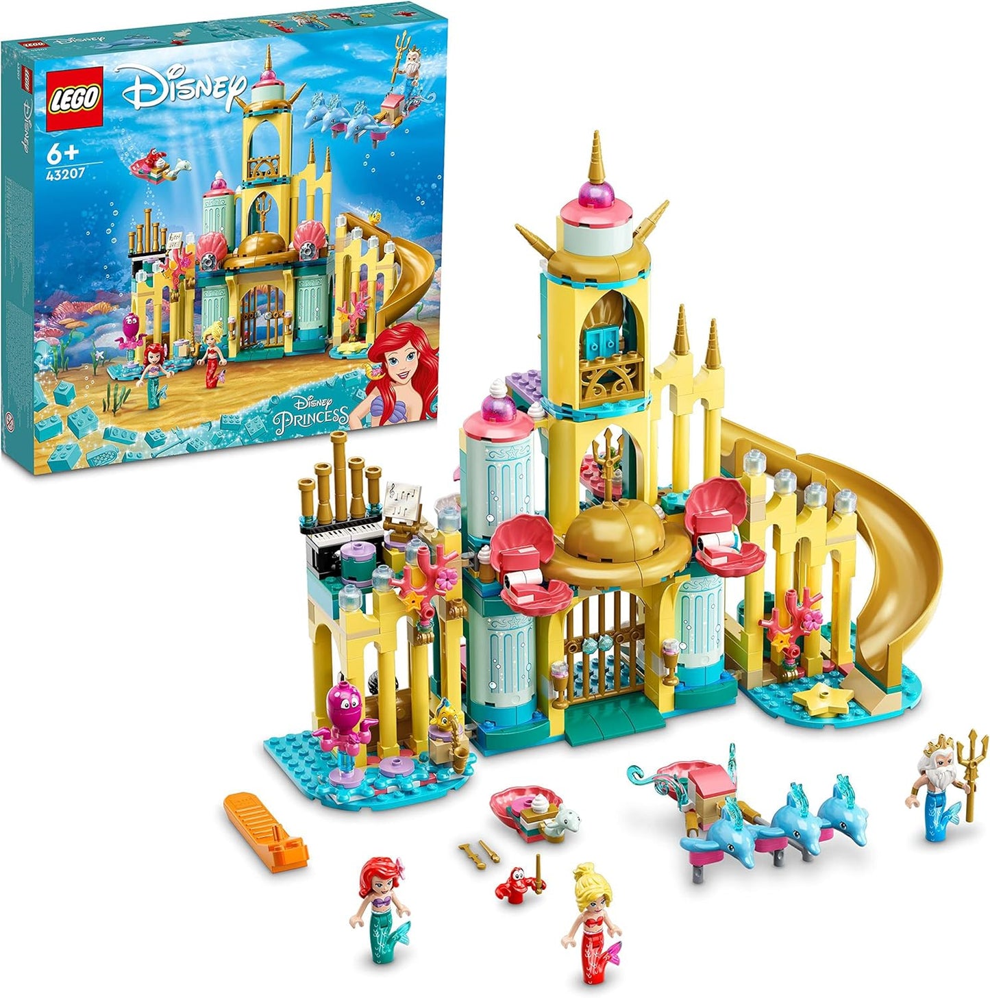 LEGO 43207 Disney Ariel's Underwater Palace Building Set