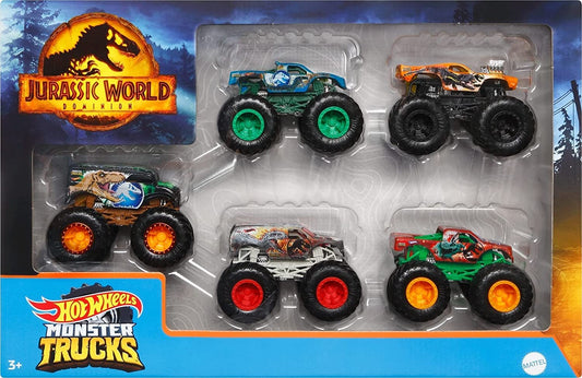 Hot Wheels Jurassic World Dominion Monster Trucks 5 Pack